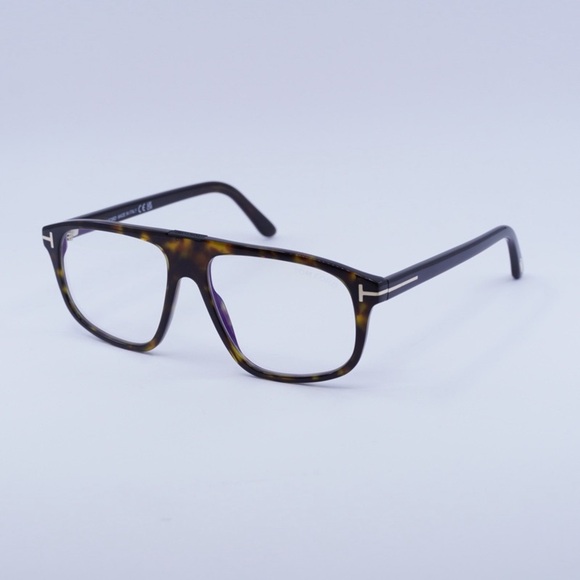 TOM FORD EYEGLASSES FT5901-B 052 Dark Havana / Clear Blue Light Block 55mm - Picture 5 of 5